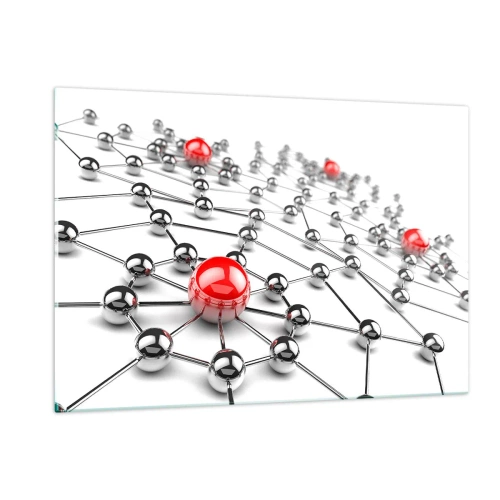 Quadro em vidro - Rede de Prata - 120x80 cm