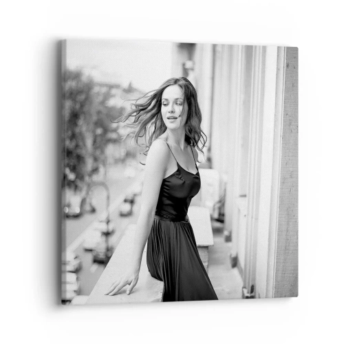 Quadro em tela - Certamente uma parisiense - 40x40 cm