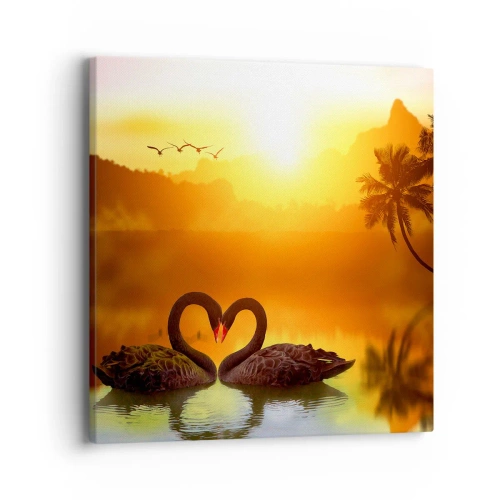 Quadro em tela - Tudo para o casal - 40x40 cm