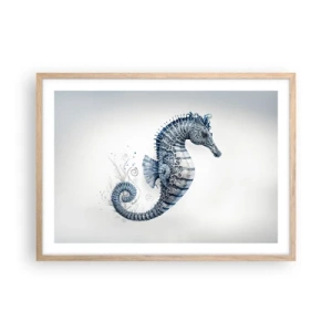 Pôster com moldura de carvalho claro - Uma piada sutil da natureza - 70x50 cm