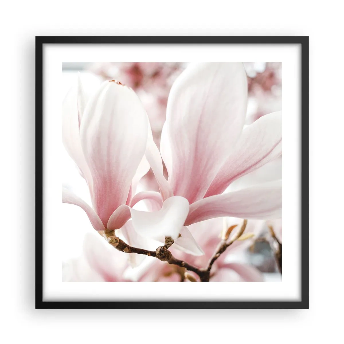 Pôster com moldura preta - Sensibilidade infinita - 50x50 cm