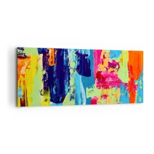 Quadro em tela - A vida é bela! - 120x50 cm