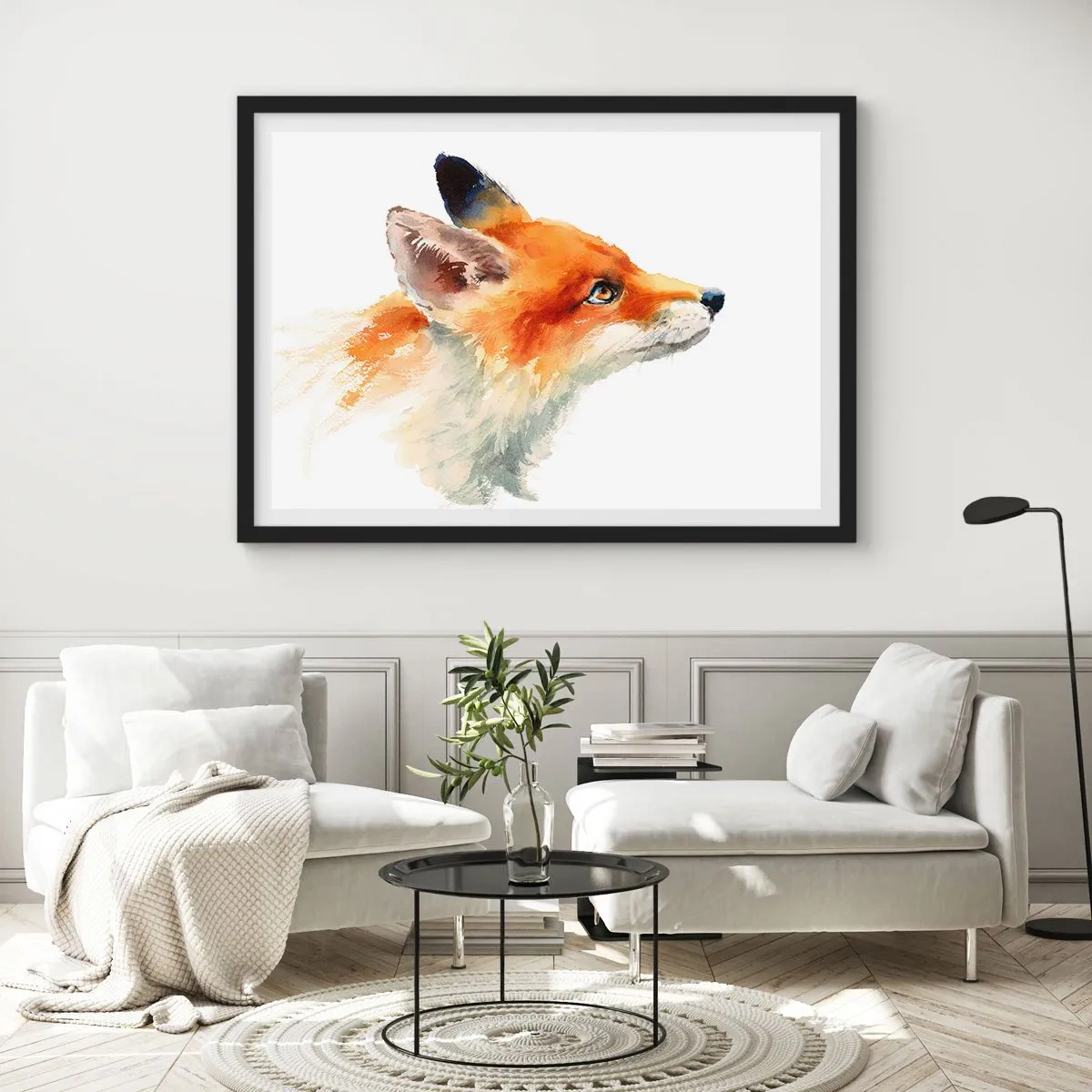 Pôster com moldura preta - Nunca é demais ter cuidado - 70x50 cm