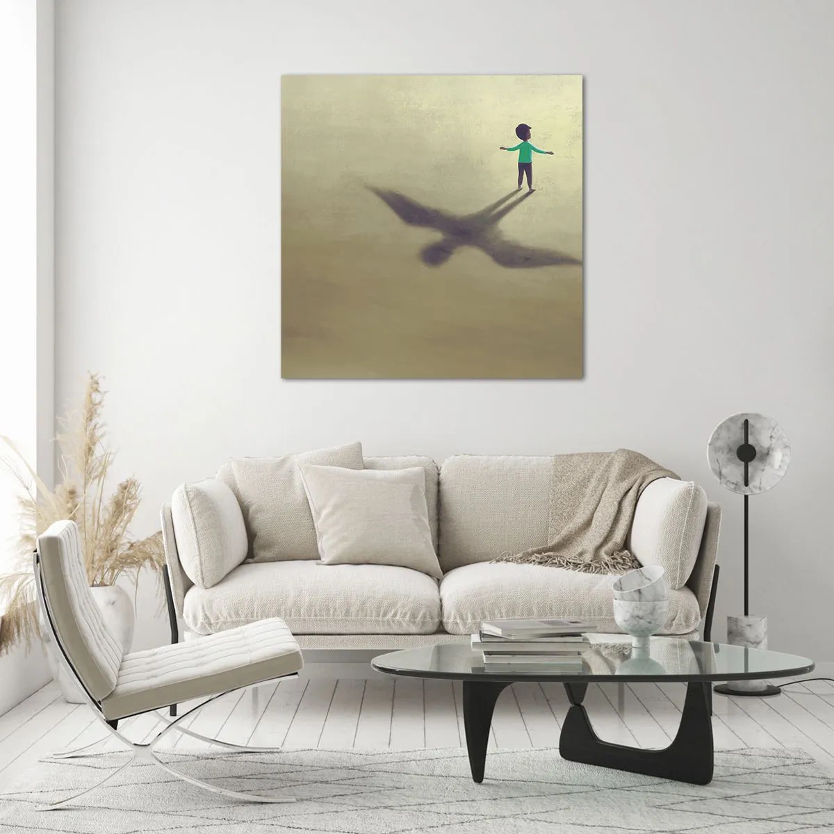 Quadro em vidro - Herói do futuro - 30x30 cm