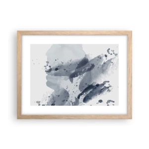 Pôster com moldura de carvalho claro - Um estudo da natureza da água - 40x30 cm