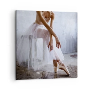 Quadro em tela - Antes das luzes da ribalta ascenderem - 50x50 cm