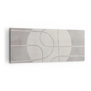 Quadro em tela - Circular e direto - 100x40 cm