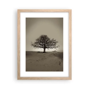 Pôster com moldura de carvalho claro - Daqui para a eternidade - 30x40 cm