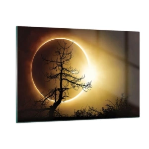 Quadro em vidro - Eclipse total - 120x80 cm