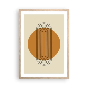 Pôster com moldura de carvalho claro - O plano perfeito - 50x70 cm