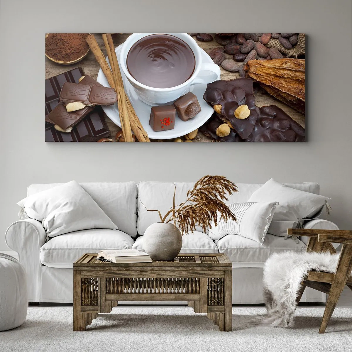 Quadro em tela - Da fábrica de chocolate de conto de fadas - 160x50 cm