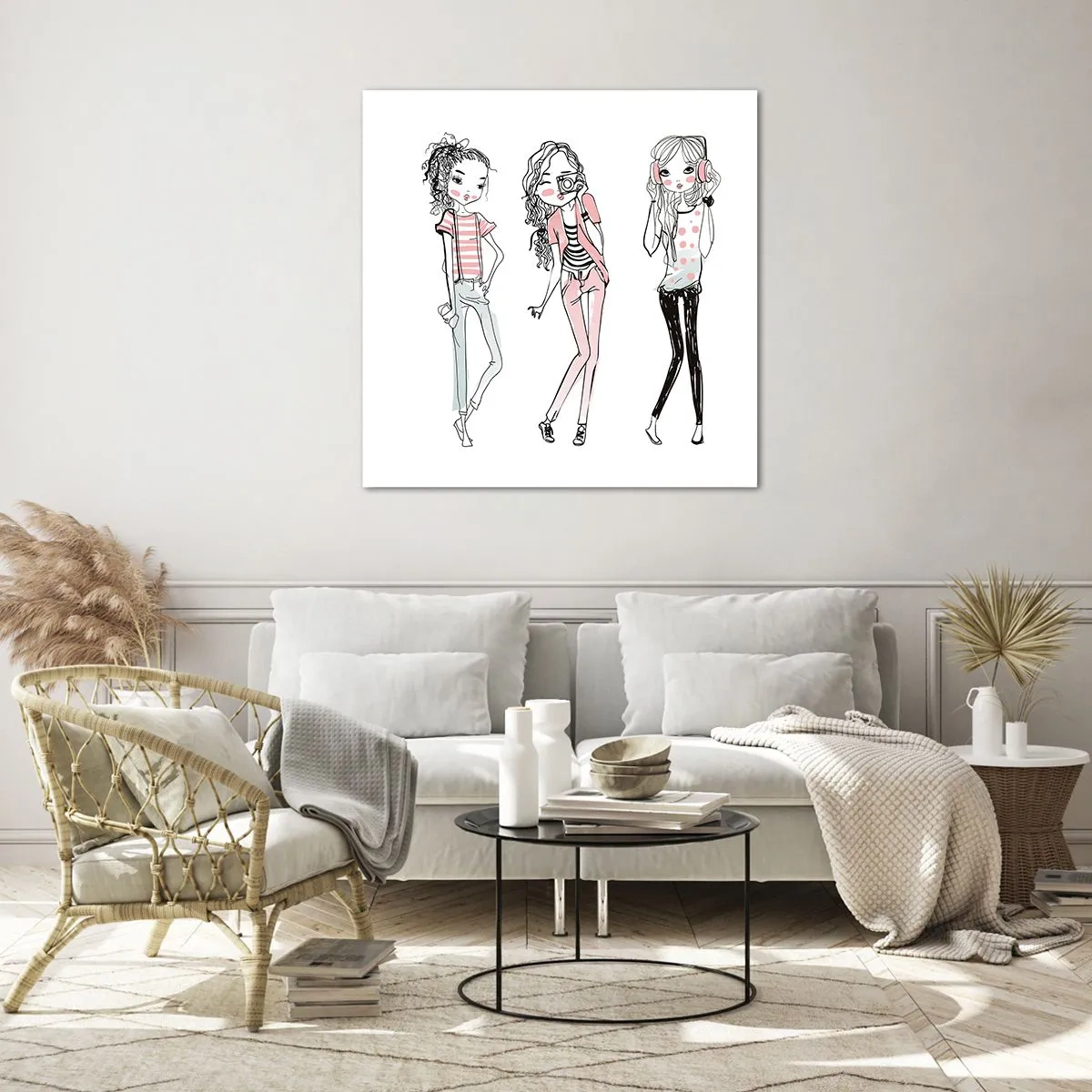 Quadro em vidro - Vai ser divertido - 40x40 cm