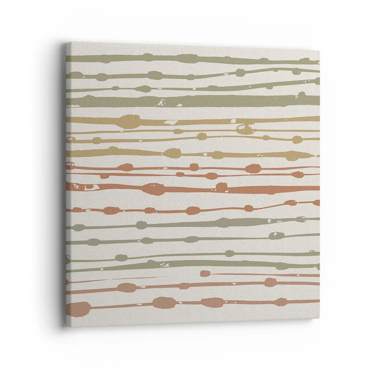 Quadro em tela - Notação musical de cores - 40x40 cm