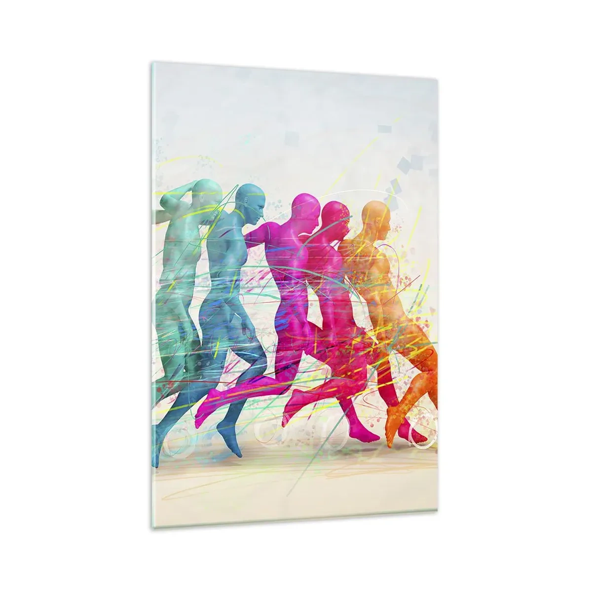 Quadro em vidro - Harmonia de movimento - 80x120 cm