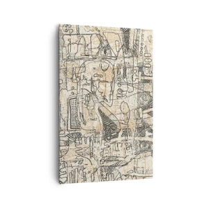 Quadro em tela - À espera de ser decifrado - 80x120 cm