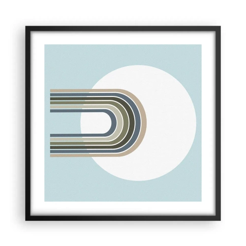 Pôster com moldura preta - Atração irresistível - 50x50 cm