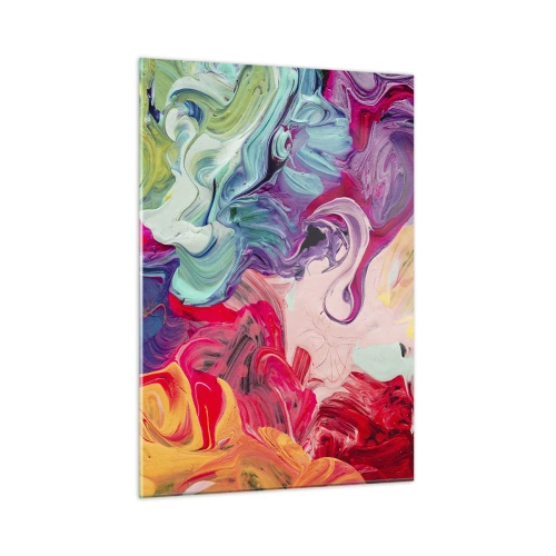 Quadro em vidro - O nascimento das cores - 50x70 cm