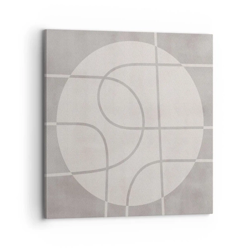 Quadro em tela - Circular e direto - 70x70 cm