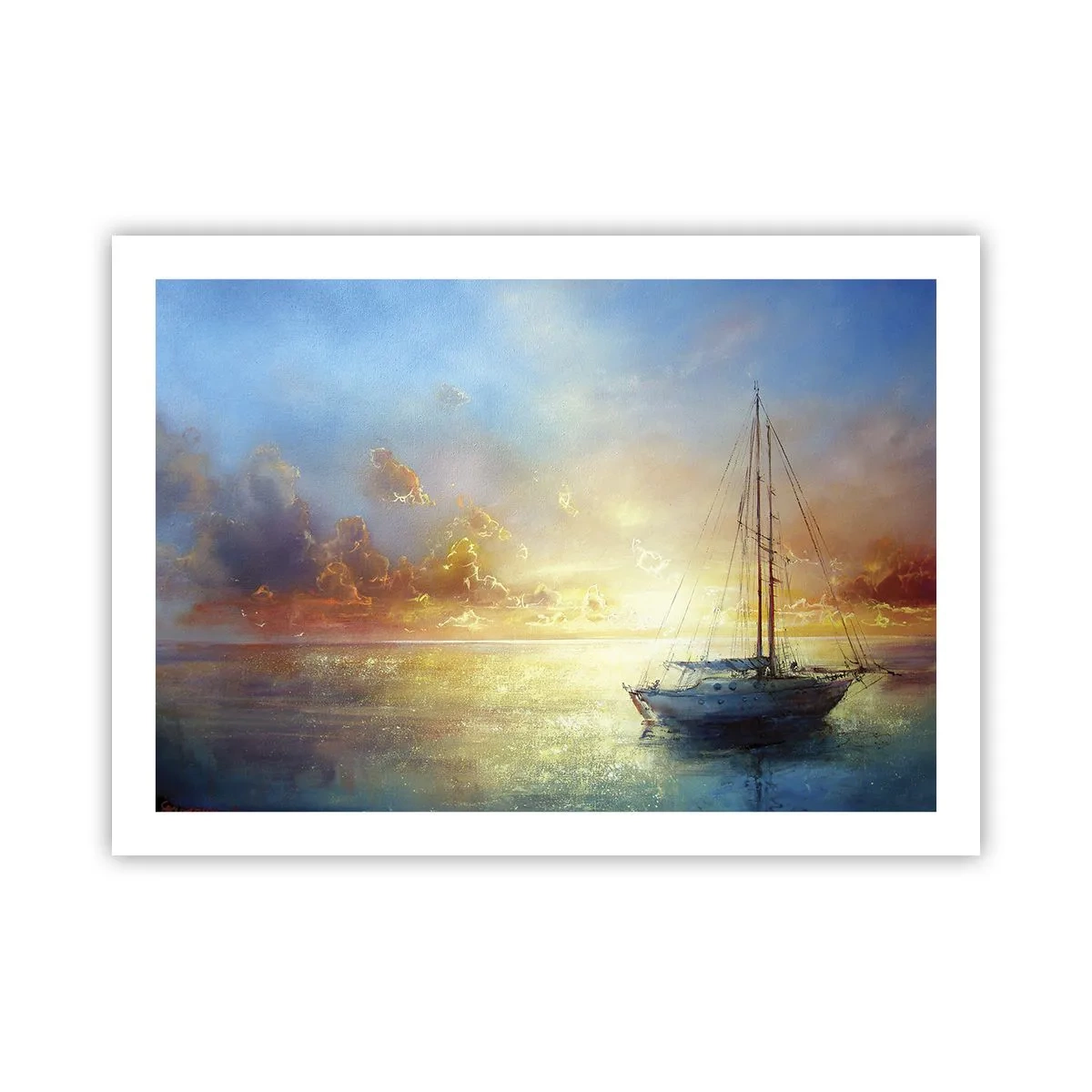 Pôster - Na baía dourada - 70x50 cm