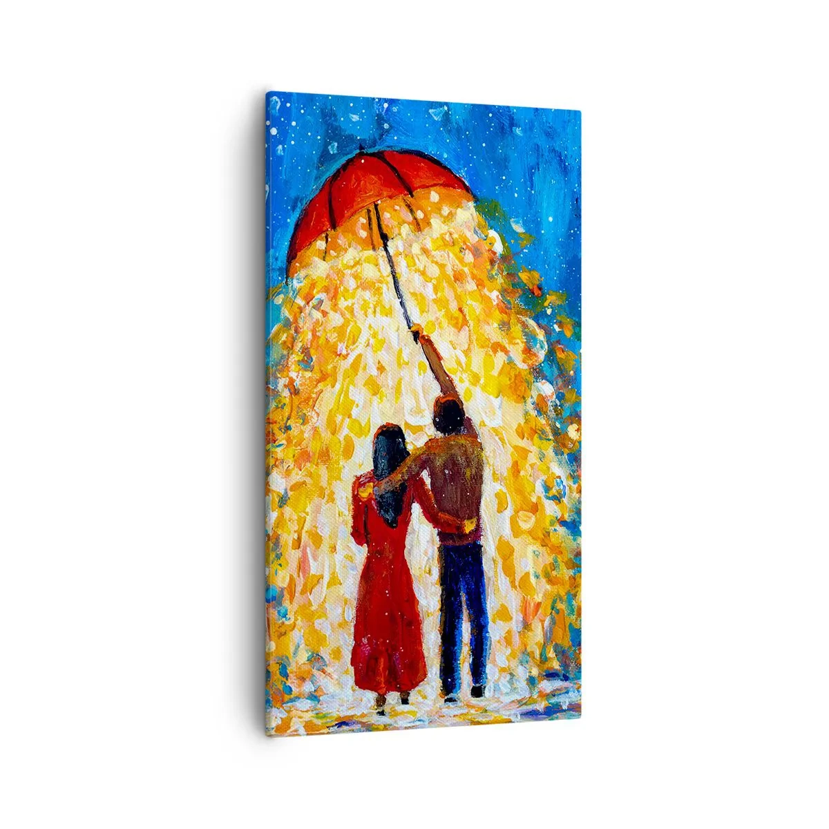 Quadro em tela - A magia de uma noite chuvosa? - 55x100 cm