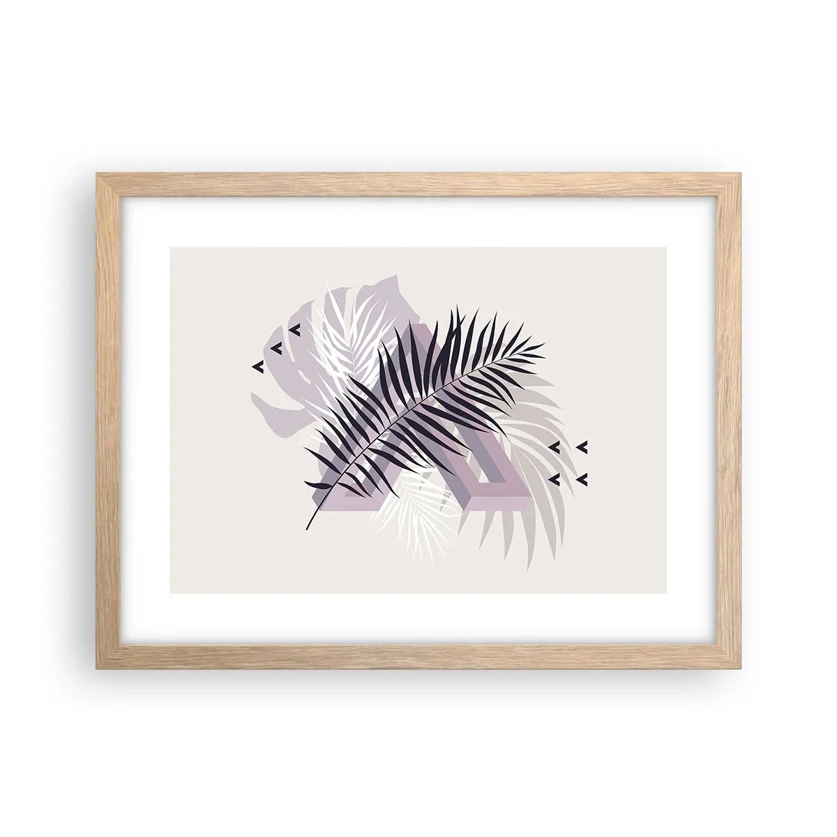 Pôster com moldura de carvalho claro - A sombra de uma sombra - 40x30 cm