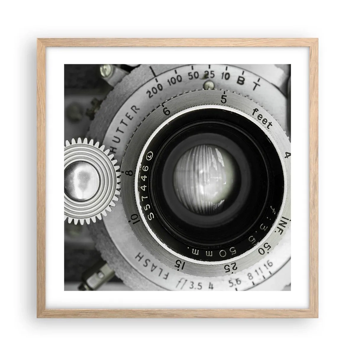 Pôster com moldura de carvalho claro - Uma história sobre Hollywood - 50x50 cm