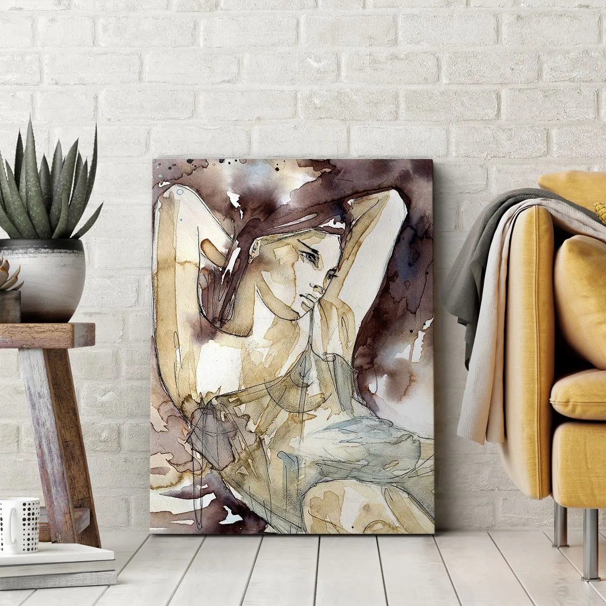 Quadro em tela - Em lilás - 50x70 cm
