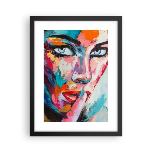 Pôster com moldura preta - O nosso primeiro segredo - 30x40 cm