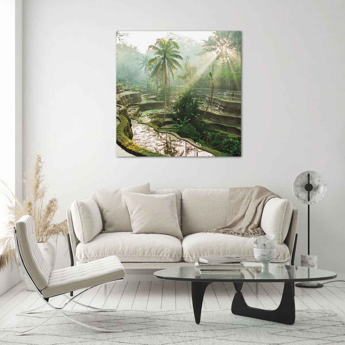 Quadro em vidro - Crescer ao sol - 50x50 cm