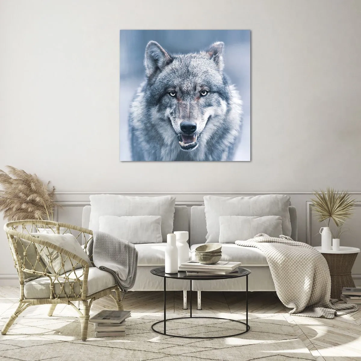 Quadro em vidro - Vai aceitar o desafio? - 70x70 cm