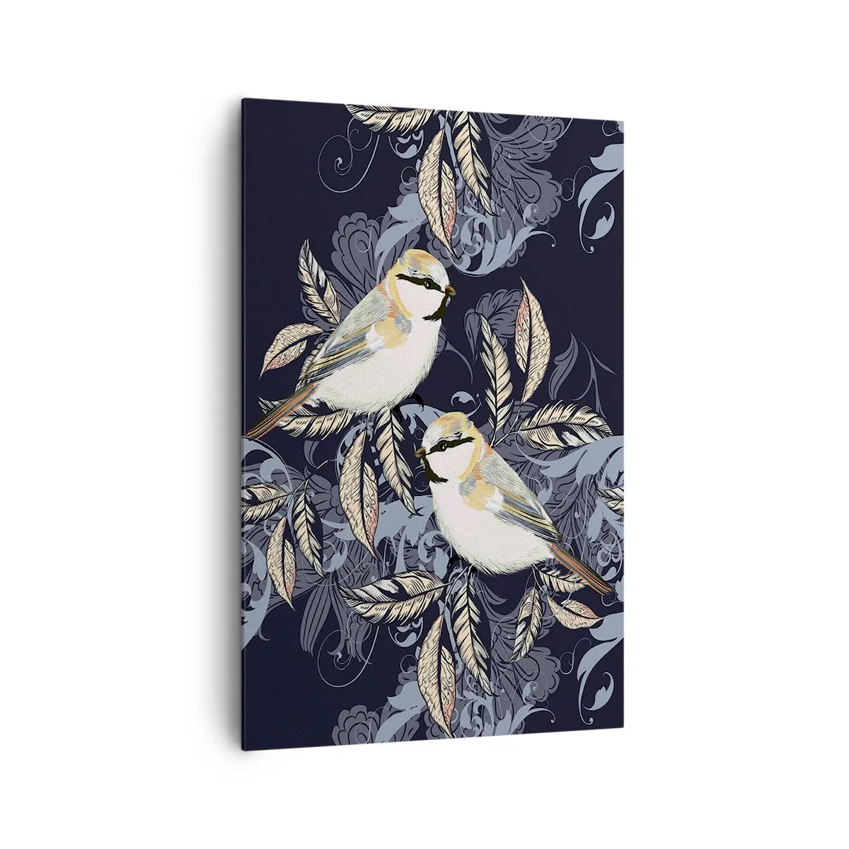 Quadro em tela - Canto amarelo-azul - 80x120 cm