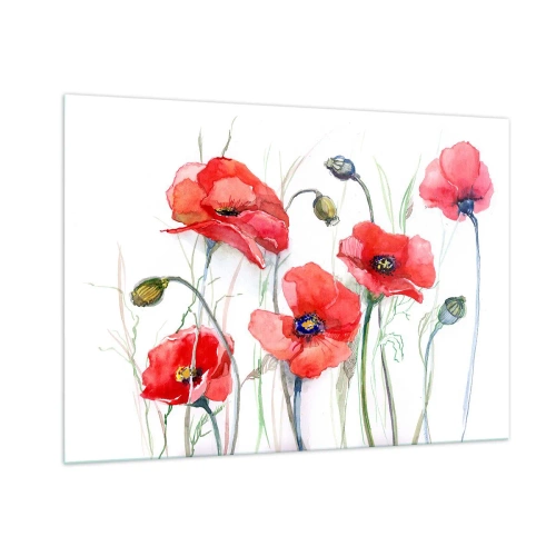Quadro em vidro - Flores polacas - 100x70 cm