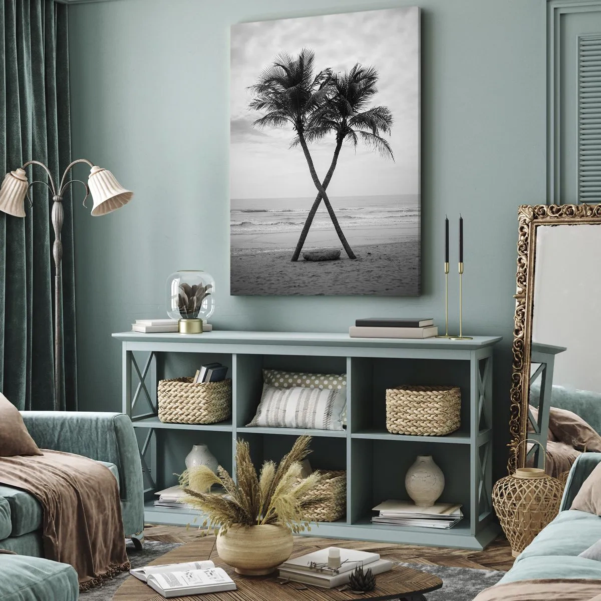 Quadro em tela - Sentiu a presença - 45x80 cm