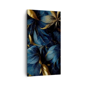 Quadro em tela - Forrado com ouro - 45x80 cm