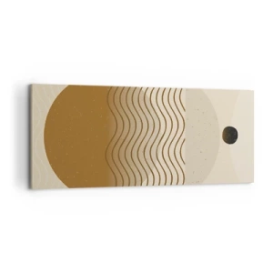 Quadro em tela - Sobre a origem das figuras geométricas - 120x50 cm