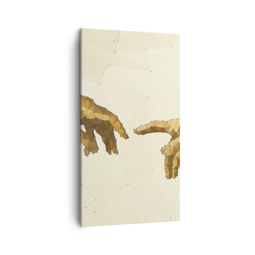 Quadro em tela - Geometria divina - 45x80 cm