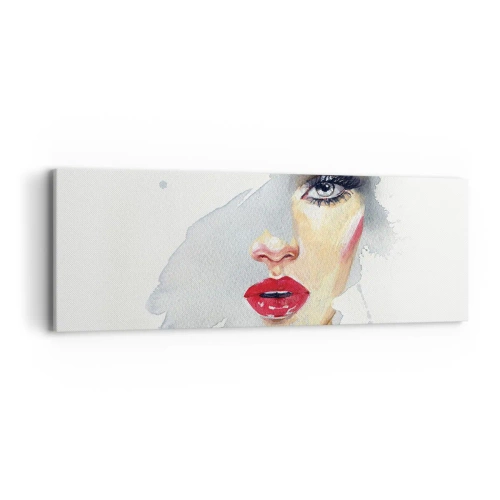 Quadro em tela - Reflexão numa gota de água - 90x30 cm