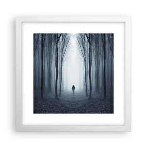 Pôster em moldura branca - Tudo simples e claro - 30x30 cm