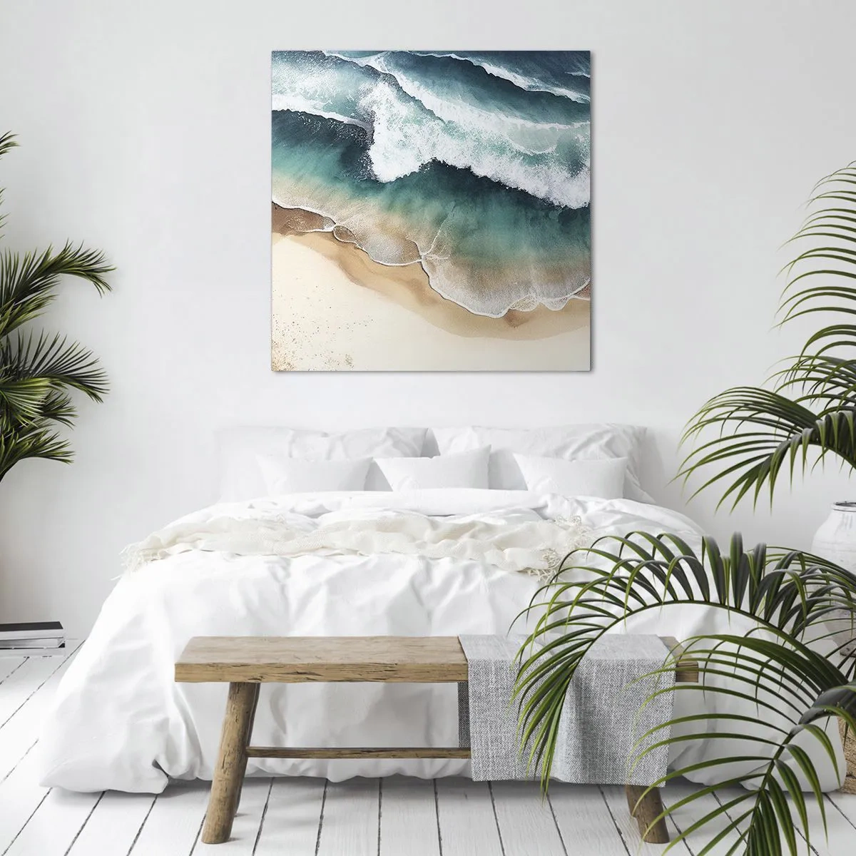 Quadro em tela - O eterno encontro - 30x30 cm