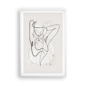 Pôster em moldura branca - A arte da sedução - 61x91 cm