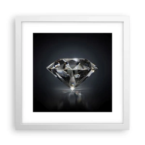 Pôster em moldura branca - Best girls friend - 30x30 cm