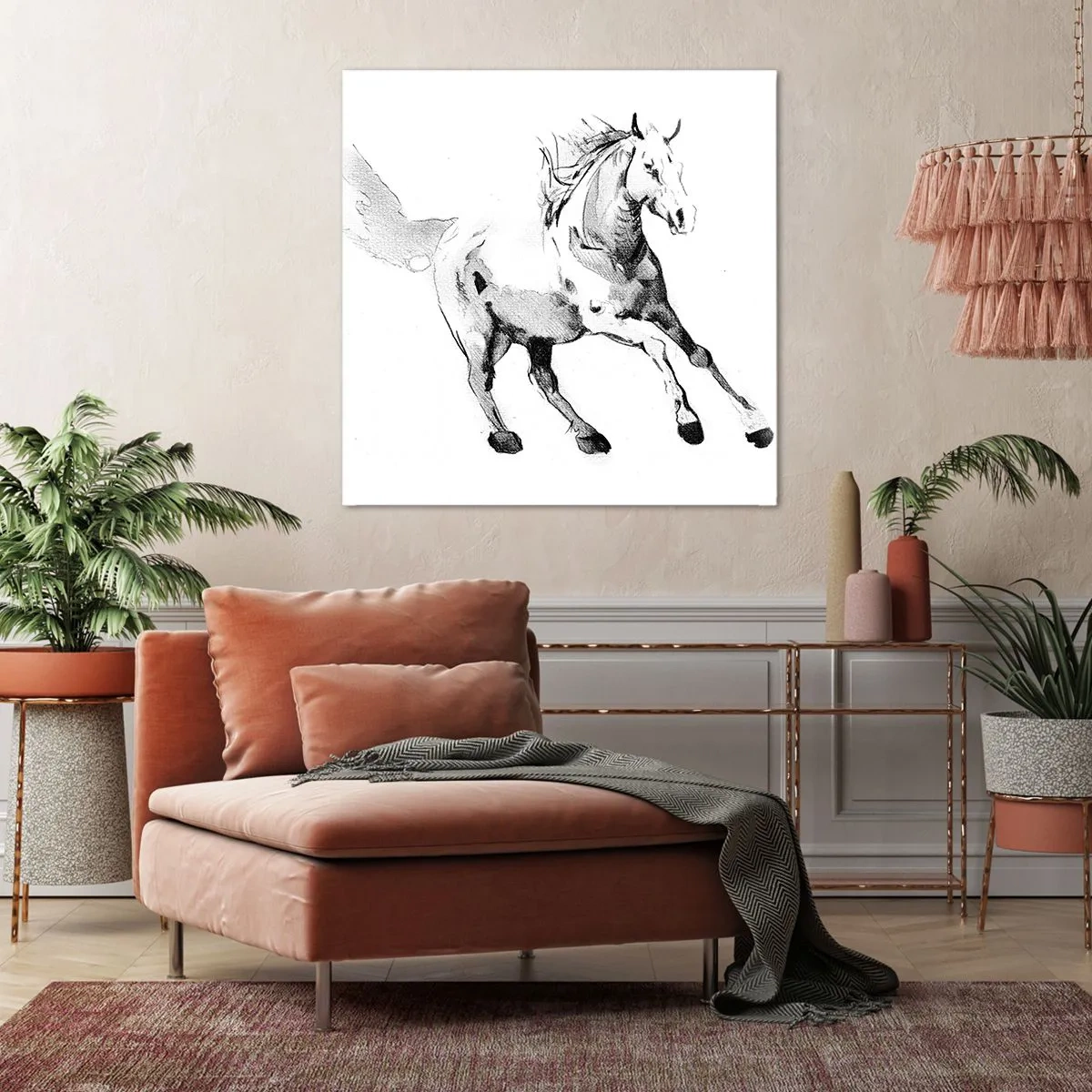 Quadro em tela - Alma Indomável - 70x70 cm