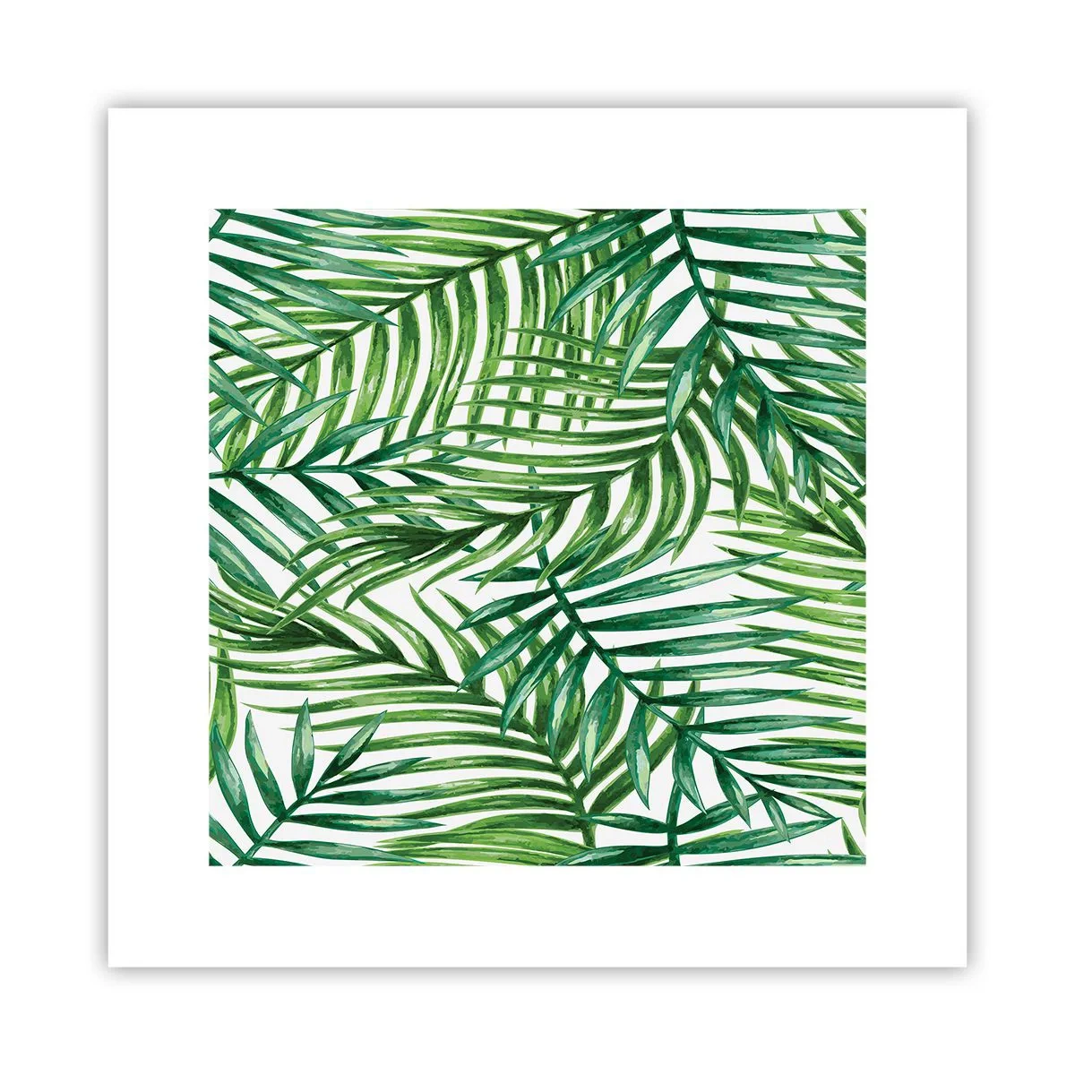 Pôster - Sob as folhas verdes - 30x30 cm