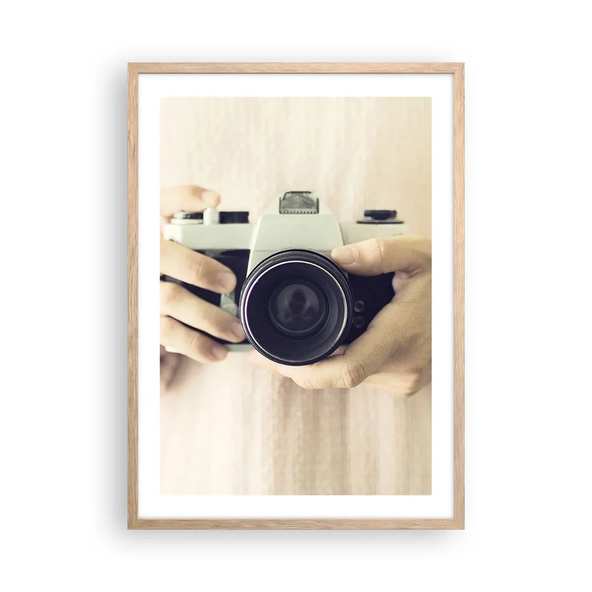 Pôster com moldura de carvalho claro - Para ver mais... - 50x70 cm