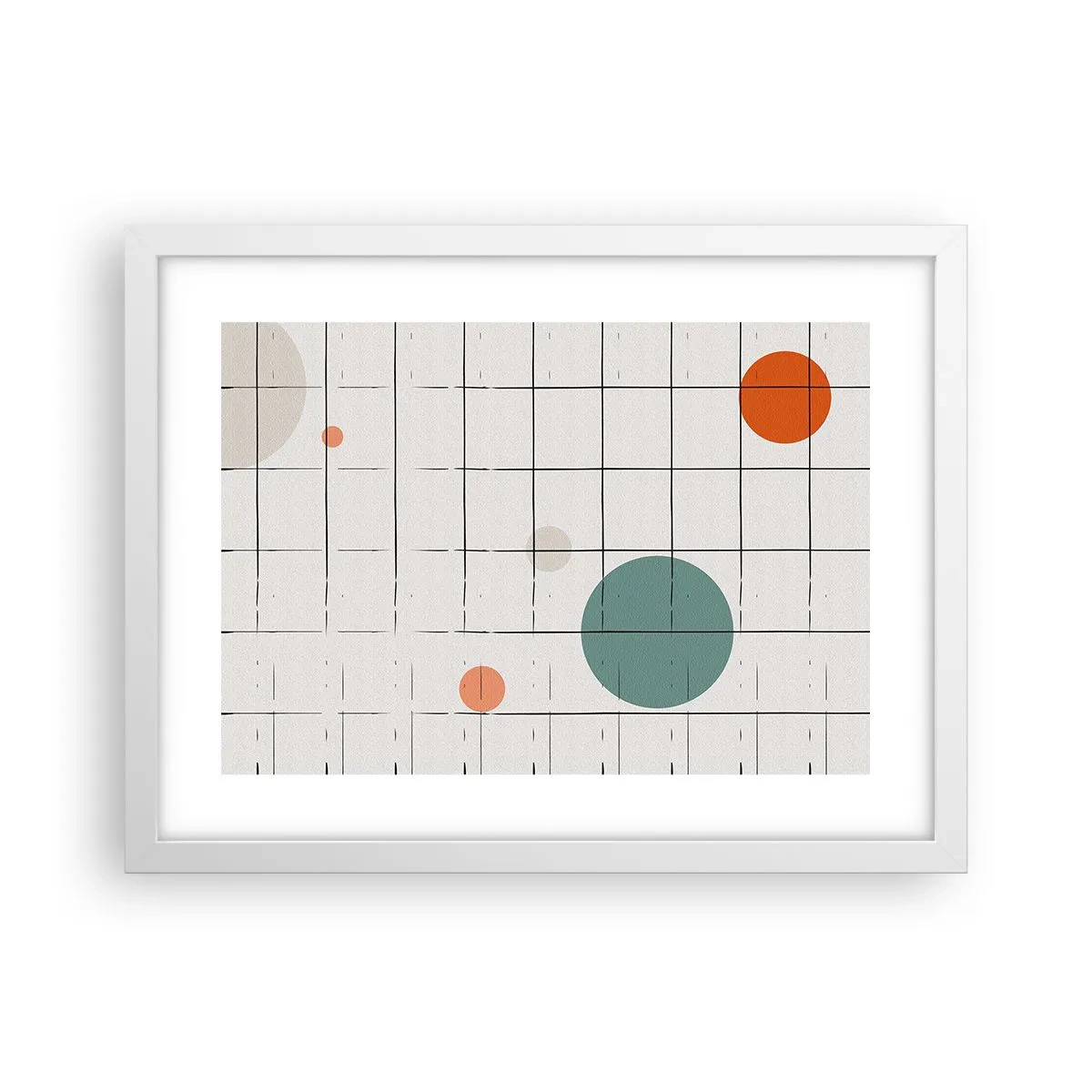 Pôster em moldura branca - Encurralado. Nós ou eles? - 40x30 cm