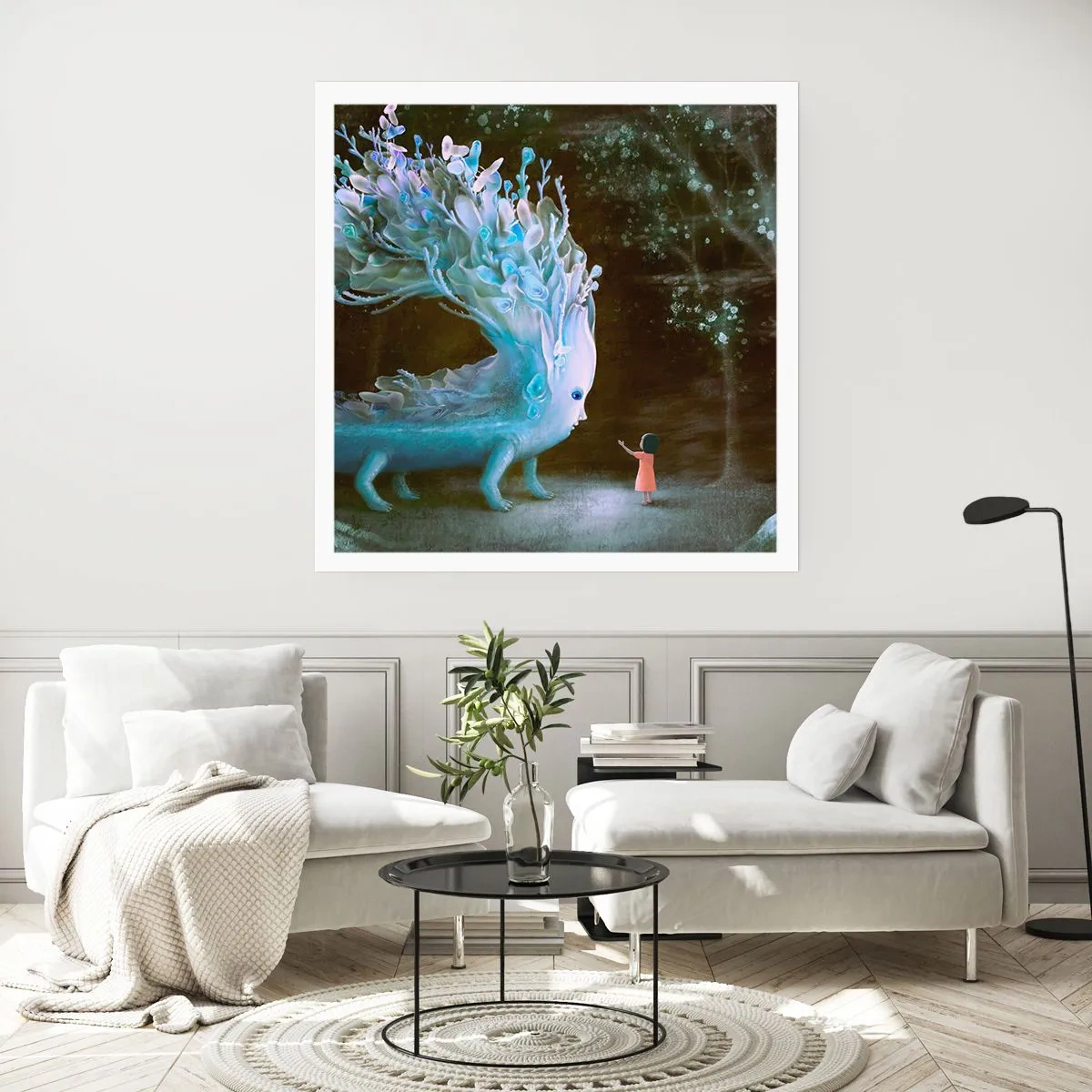 Pôster - Encontro fantástico - 40x40 cm