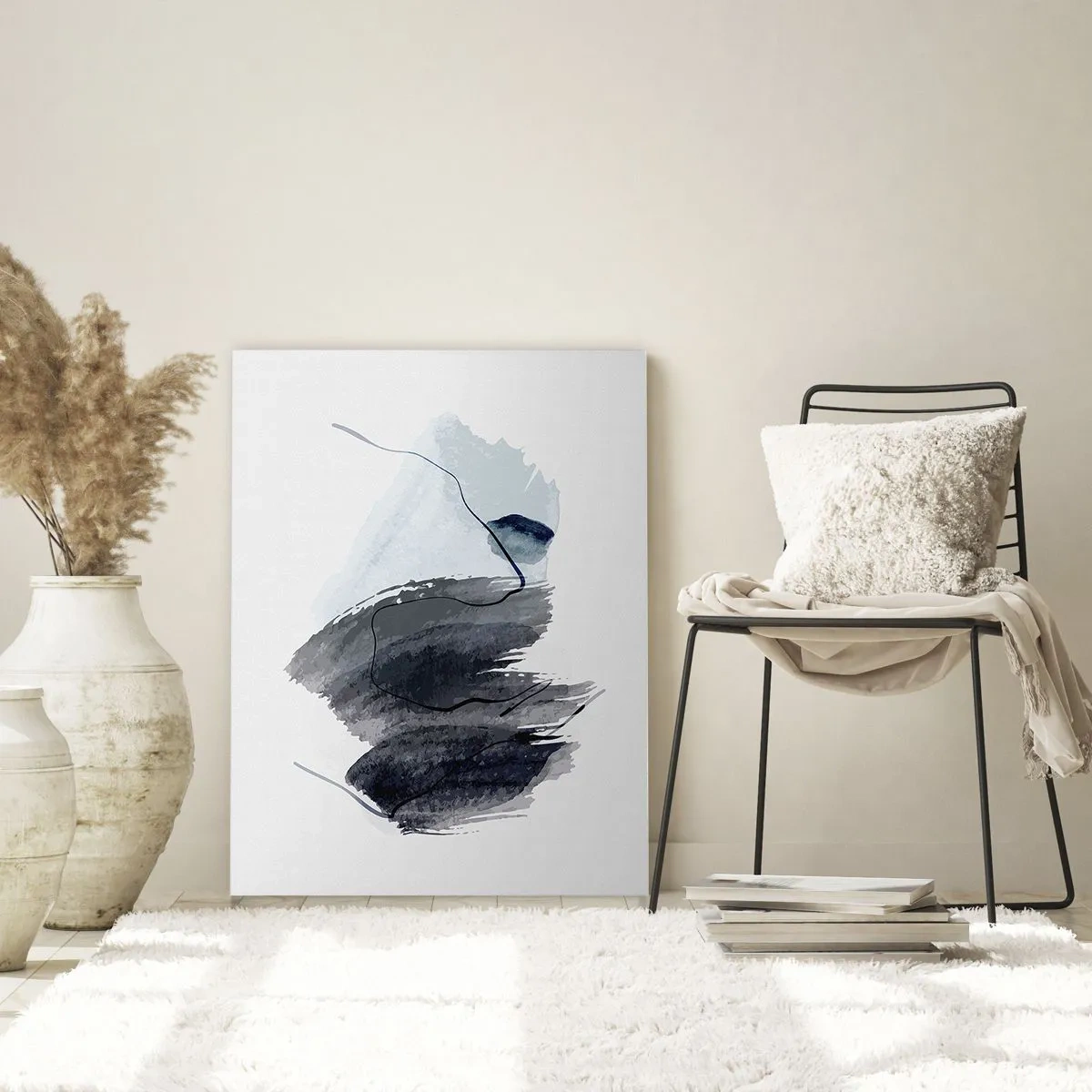 Quadro em vidro - Intensidade e movimento - 50x70 cm