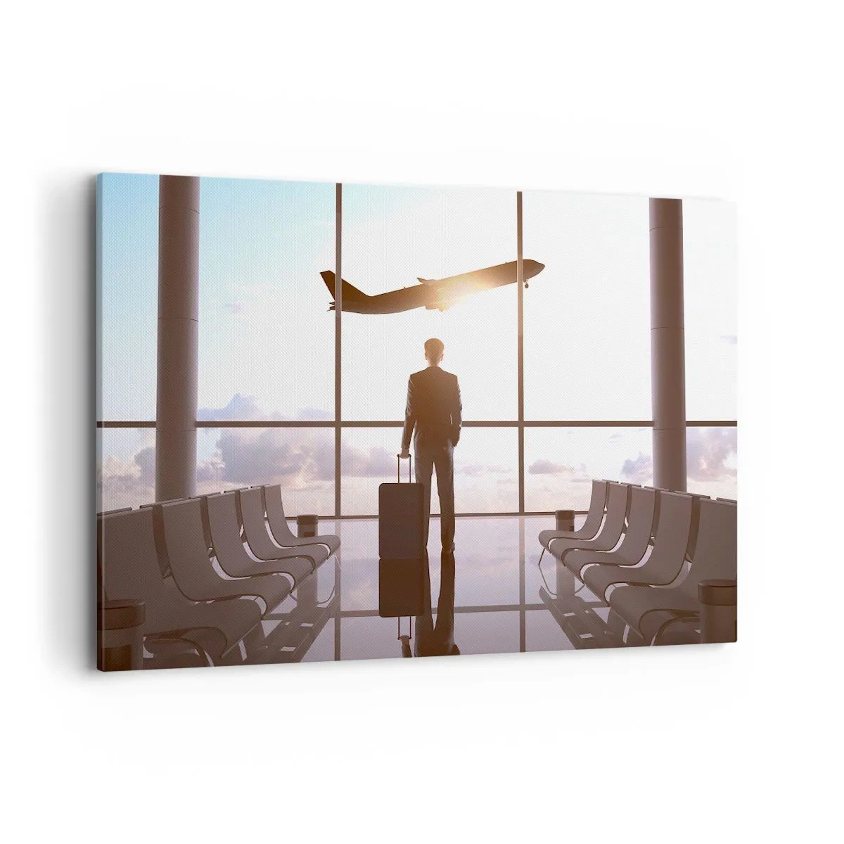 Quadro em tela - Tem tempo, desacelere - 120x80 cm