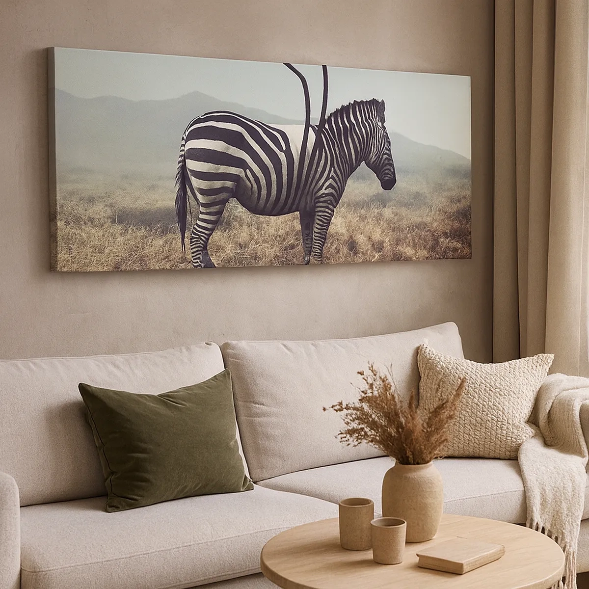 Quadro em tela - Atenção! Falha - 30x30 cm