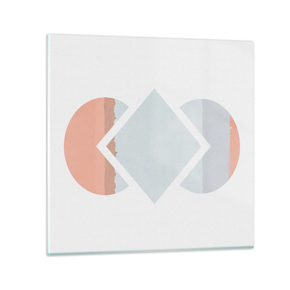 Quadro em vidro - A situação é clara - 50x50 cm